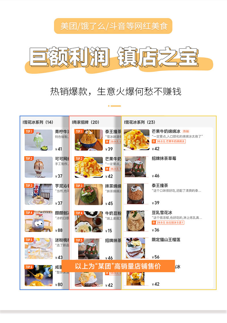 DB多宝视讯雪花冰机热销爆款